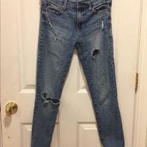 Gap denim destressed jeans